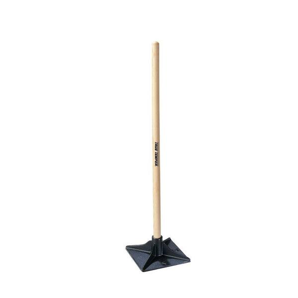 True Temper 8 in. x 8 in. Wood Handle Tamper
