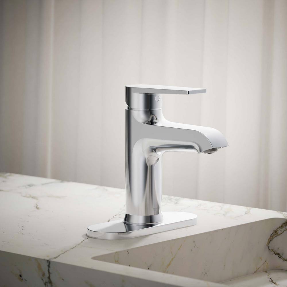 Hint Polished Chrome Single-Handle Low-Arc Bathroom Faucet