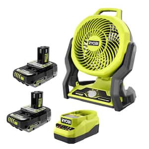 ONE+ 18V Cordless Hybrid 7.5 in. Fan Kit w/ (2) 2Ah Batteries and Charger