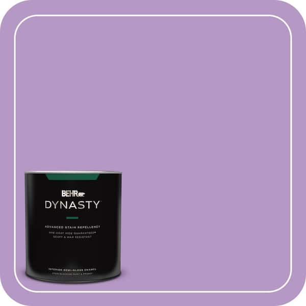 BEHR DYNASTY 1 qt. #660B-5 Atlantic Tulip Semi-Gloss Enamel Interior Stain-Blocking Paint and Primer
