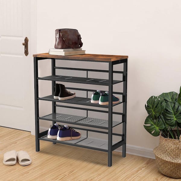 Metal Shelf for Storing Shoes, Loft Shoe Rack, Metal Shoe Industrial Metal,  Metal Product for Gift, Stand Shoe Rack Metal for Hallway 