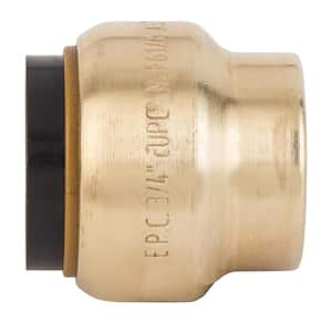 3/4 in. Brass Push-to-Connect Cap