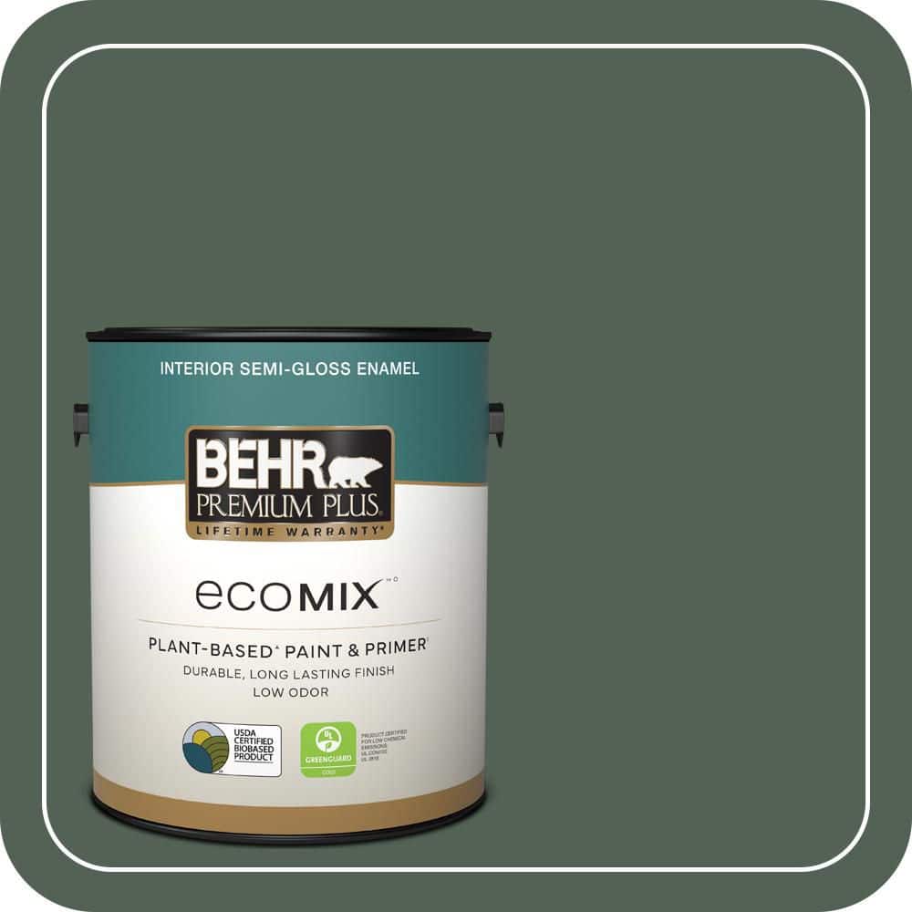 1 gal. #MQ6-14 Northern Glen Semi-Gloss Enamel EcoMix Plant-Based Interior Paint & Primer price history on PriceWatchPro