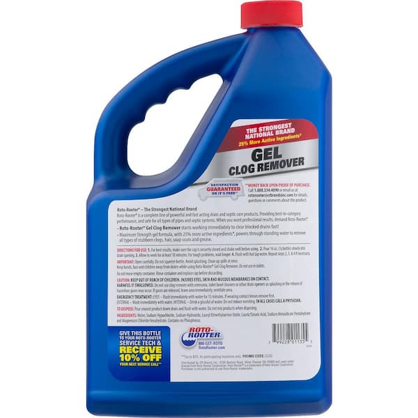 Oatey 4873956 1.5 to 3 in. Clog-Buster Gel & Tool Drain Cleaner, 1