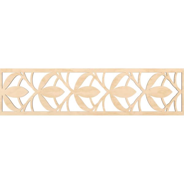 Ekena Millwork Salem Fretwork 0.25 in. D x 47 in. W x 12 in. L Birch Wood Panel Moulding