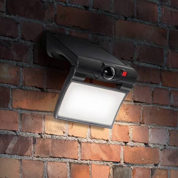 HALO Solar Outdoor LED Light Motion Sensor Flood ＆ Security Wedge Light 120 Degree Coverage Bronze - 2
