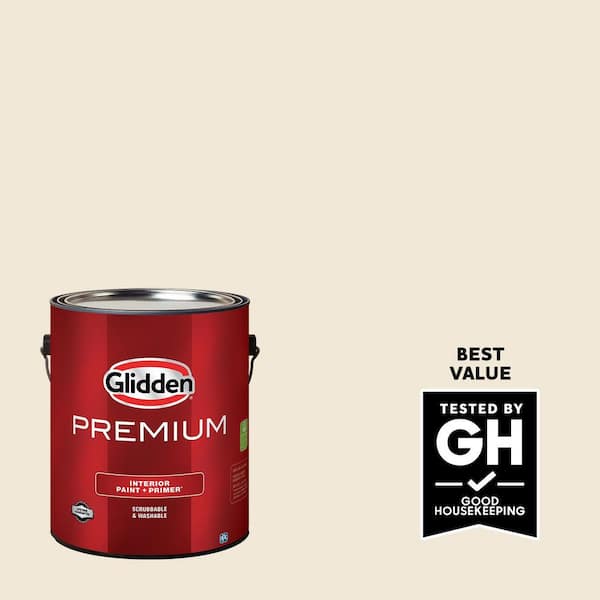Glidden Premium 1 gal. PPG1095-1 Parchment Paper Eggshell Interior Paint