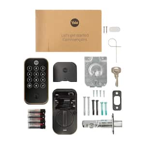 Smart Door Lock with WiFi and Touchscreen Keypad; Oil Rubbed Bronze