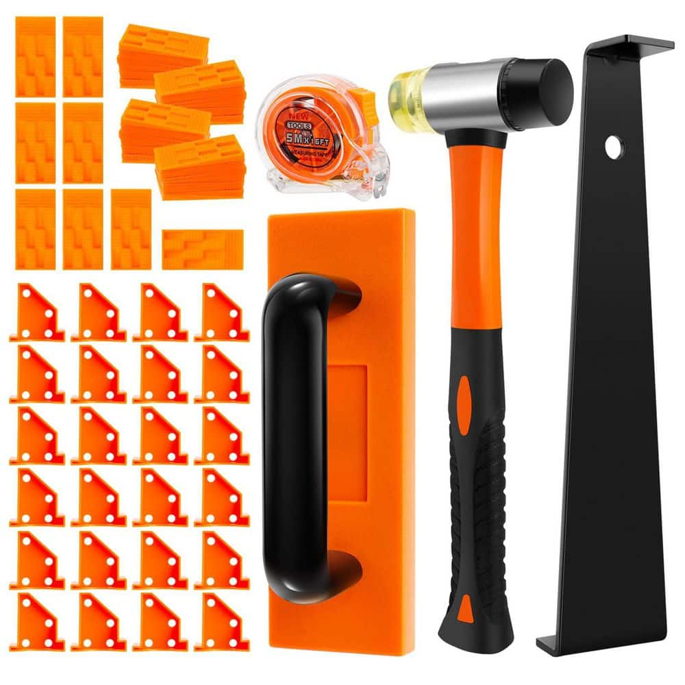 Laminate Wood Flooring Installation Kit with Double-Faced Mallet, Tapping Block with Handle, 2 in 1 Flooring Spacers price history on PriceWatchPro