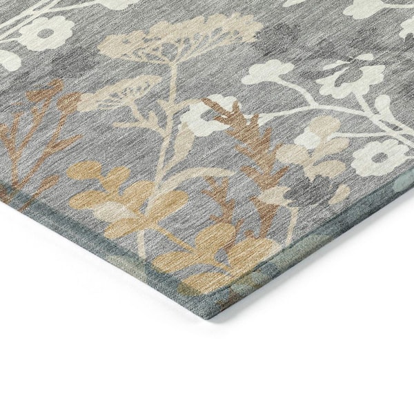 Chantille Machine Washable Indoor/Outdoor Abstract ACN2334 Gray 3 ft. x 4 ft. Area Rug