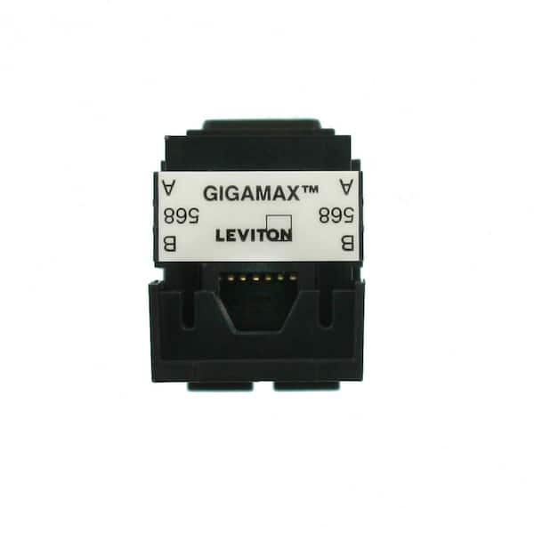 Leviton QuickPort GigaMax CAT 5e T568A/B Wiring Connector, Brown 5G108-RB5  The Home Depot