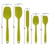 OVENTE Green Non-Stick Silicone Spatula Set with Heat Resistant and  Stainless Steel Core (Set of 5) SP12305G - The Home Depot