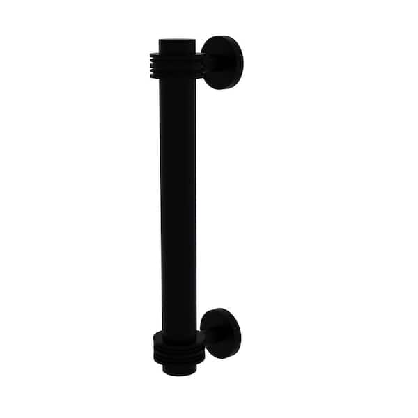 Allied Brass 8 in. Center-to-Center Door Pull with Dotted Aents in Matte Black