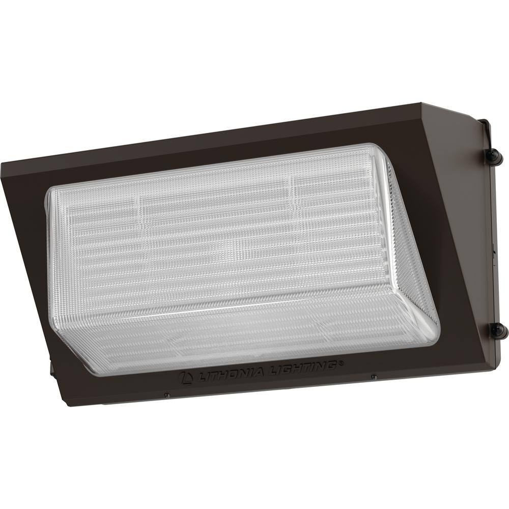 Dark Bronze Dimmable LED Wall Pack with Adjustable Lumens