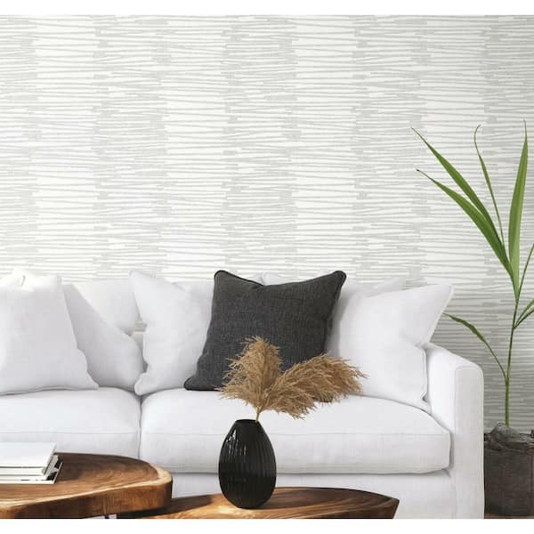 Nikki Chu White Burundi Thatch Peel and Stick Wallpaper (Covers 30.75 sq. ft.)