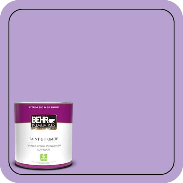 BEHR PREMIUM PLUS 1 qt. #P570-3 Flower Girl Eggshell Enamel Low Odor Interior Paint & Primer