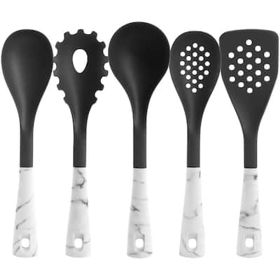 Core Kitchen 10-Piece Onyx Large and Mini Essential Silicone Utensil Set  32530-E - The Home Depot