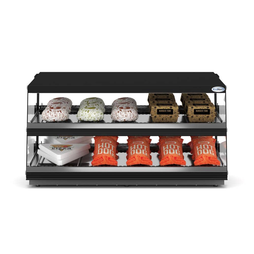 Koolmore 22 in 1.7 cu. Ft. 2 Shelf Countertop Self Service Commercial Food  Warmer Display Case in Stainless Steel WT22-1GL - The Home Depot