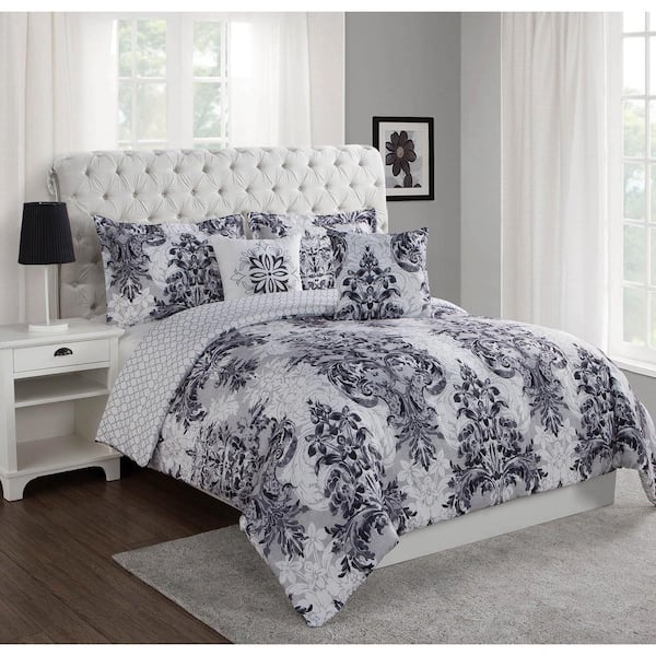 Unbranded Studio 5-Piece Gray King Comforter Set