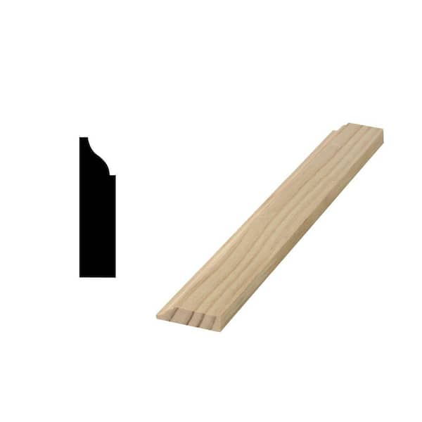 Woodgrain Millwork WM 935 7/16 in. x 1-5/8 in. Solid Pine Door and Window Stop Moulding