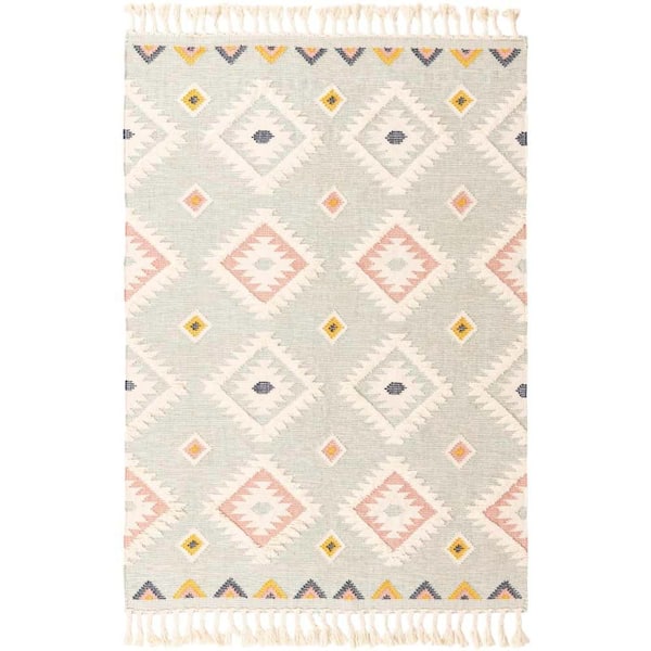 Unique Loom Mesa Papago Light Aqua 7' 1 x 10' 0 Area Rug