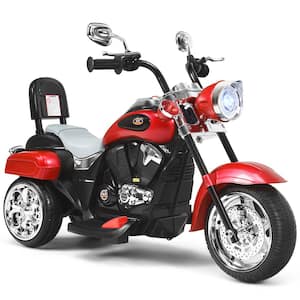 3 Wheel Kids Ride On Motorcycle 6-Volt Battery Powered Electric Toy Red