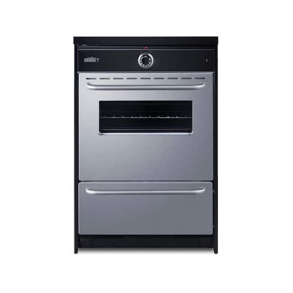 24 in. 4 Elements 2.92 cu. ft. Induction Range in Black and Stainless Steel