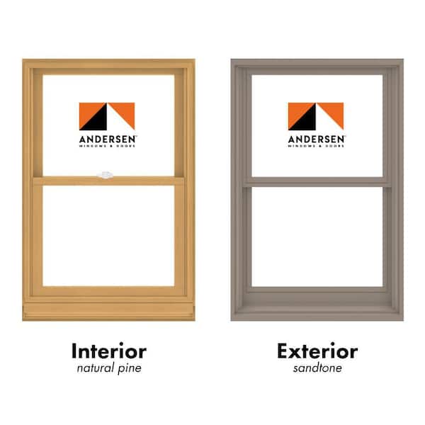 Andersen 400 Series 29-5/8 in. x 44-7/8 in. Clad Wood Double-Hung