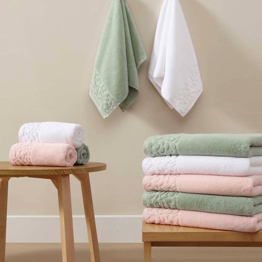 Sage Green Cotton 6-Piece Towel Set