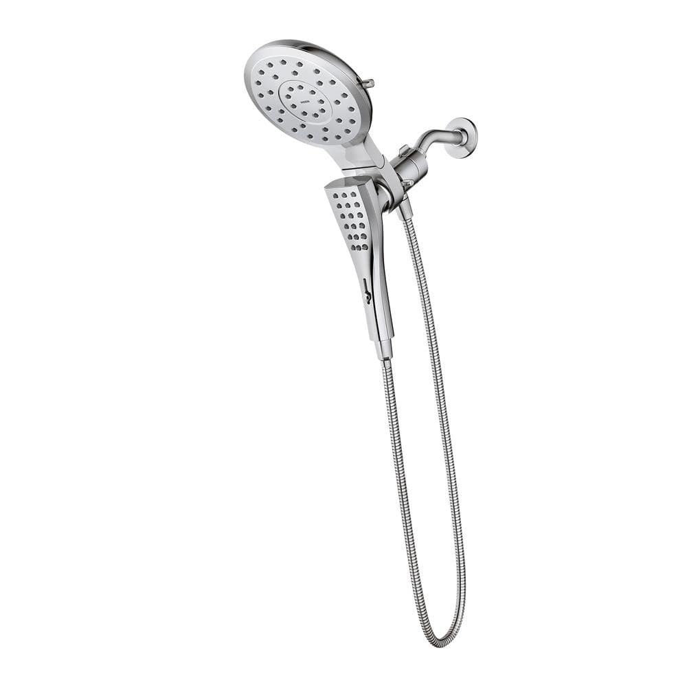 Verso 8-Spray 7 in. Dual Wall Mount Fixed and Handheld Shower Head 1.75 GPM with Infiniti Dial in Chrome price history on PriceWatchPro