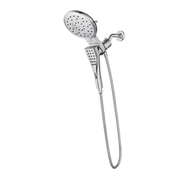 MOEN Verso 8-Spray 7 in. Dual Wall Mount Fixed and Handheld Shower Head 1.75 GPM with Infiniti Dial in Chrome