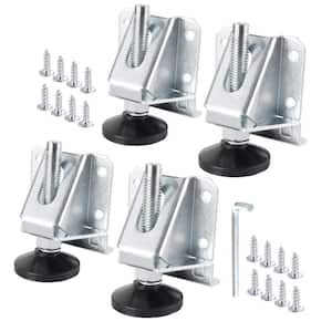 Heavy-Duty Leveler Legs with Lock Nuts for Cabinets Furniture Shelves Tables (4 Pack)