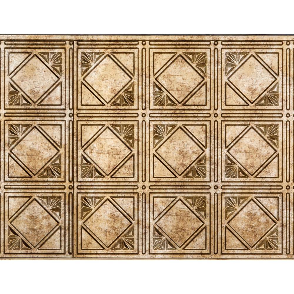 Bermuda Bronze 3D Embossed Tin Backsplash Panels