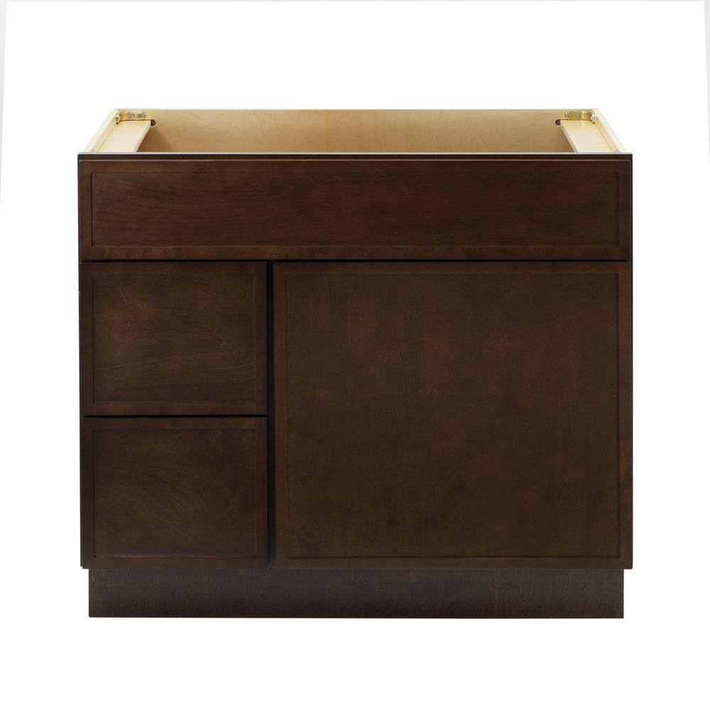 Vanity Art 36 in. W x 21 in. D x 32.5 in. H 2-Left Drawers Bath Vanity ...