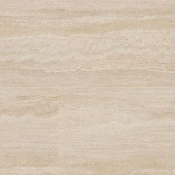Assos 24 in. x 48 in. Matte Porcelain Travertine Look Floor and Wall Tile (23.61 sq. ft. /Case)