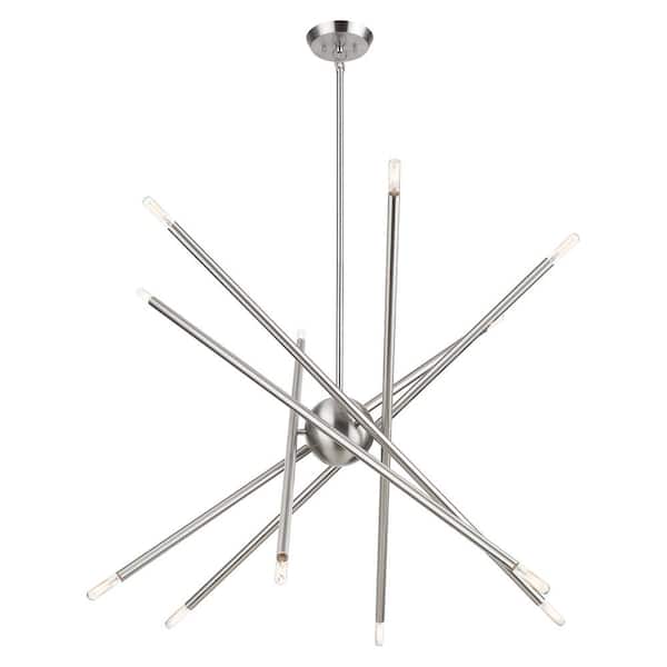 Soho 12-Light Brushed Nickel Chandelier