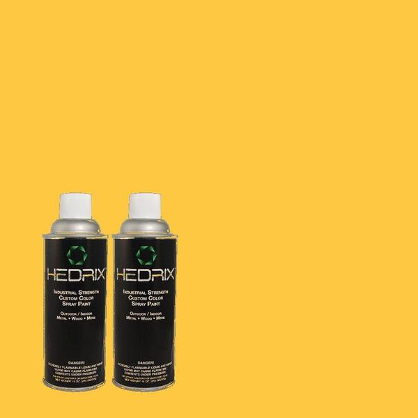 Hedrix 11 oz. Match of 1B7-6 Suncatcher Semi-Gloss Custom Spray Paint (2-Pack)