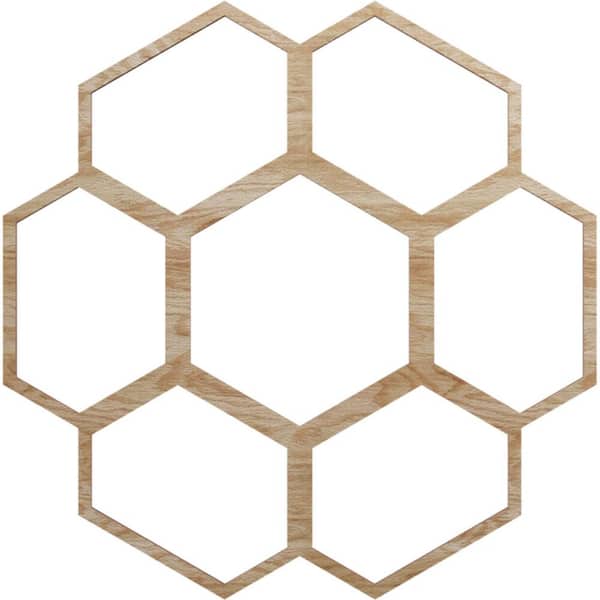 Ekena Millwork 0.25 in. x 9.375 in. x 22 in. Wood Medallion Moulding