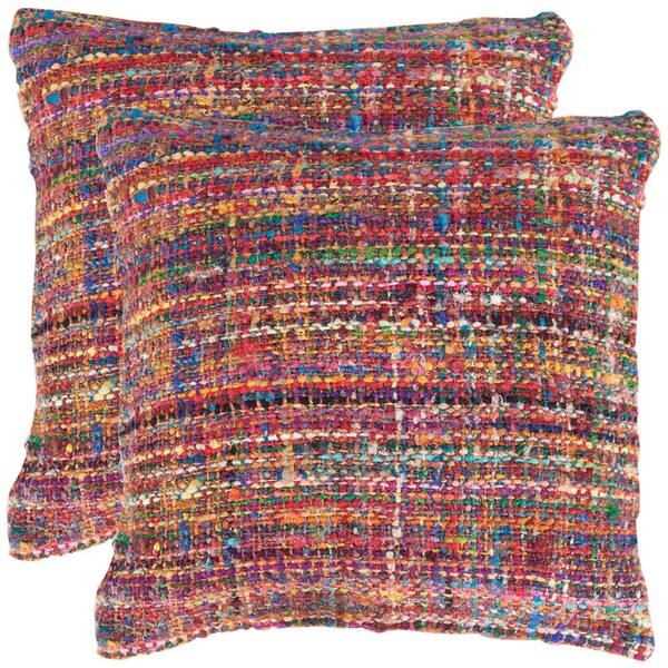 Safavieh Carrie Textures and Weaves Pillow (Set of 2)