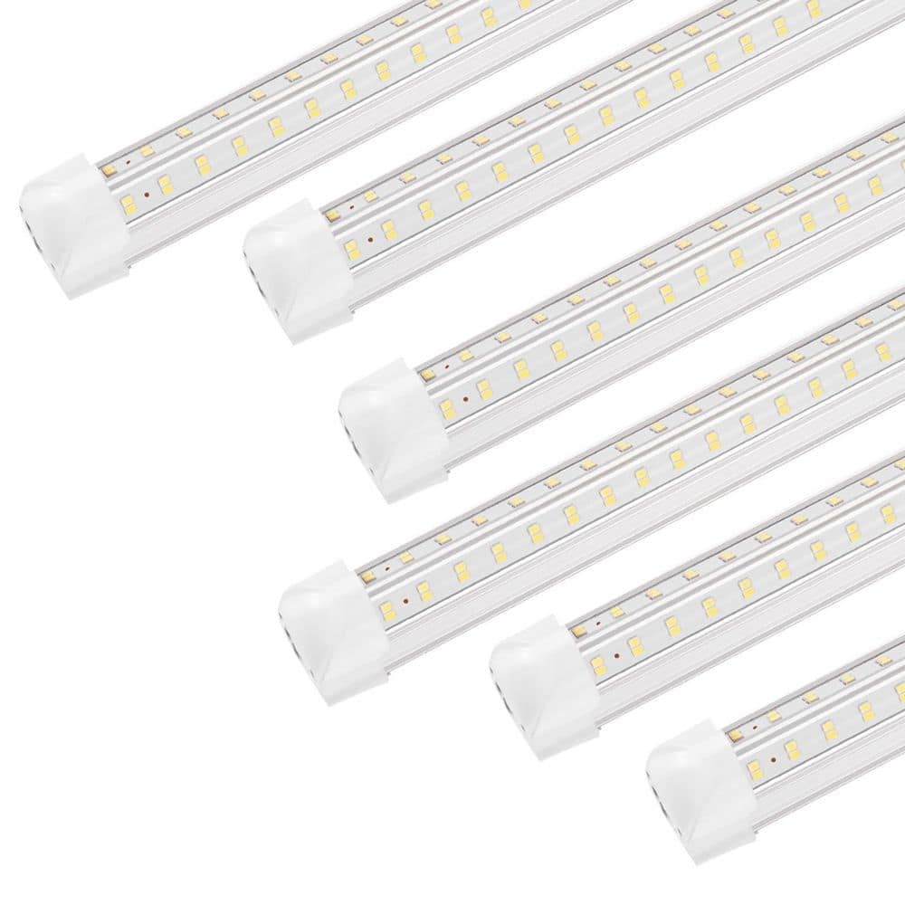 6-Pack 4 ft. 325-Watt Equivalent White LED Shop Light for Garage Warehouse Workbench Workshop, Linkable, 50W 6500K price history on PriceWatchPro