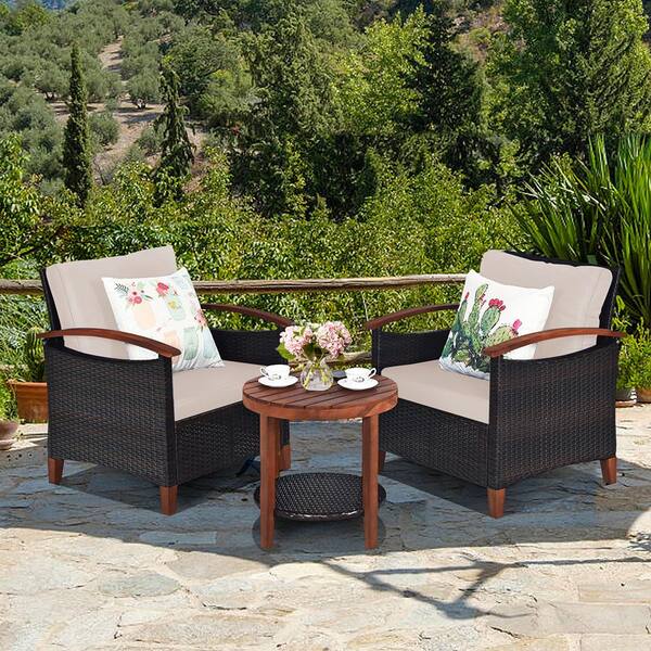 Gymax 3 deals piece patio set