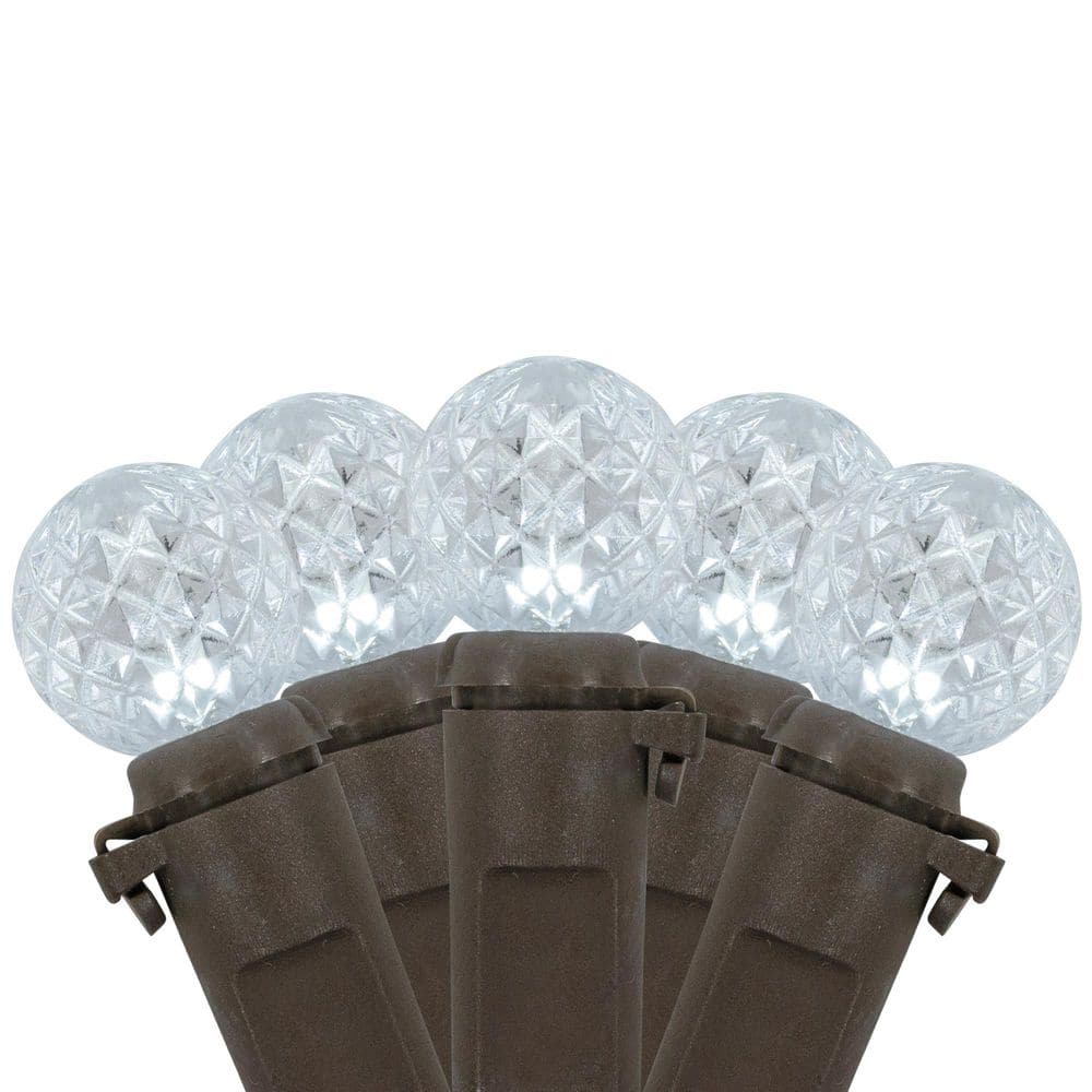 LED G12 Berry Christmas Lights - Pure White - 16' Brown Wire - 50ct price history on PriceWatchPro