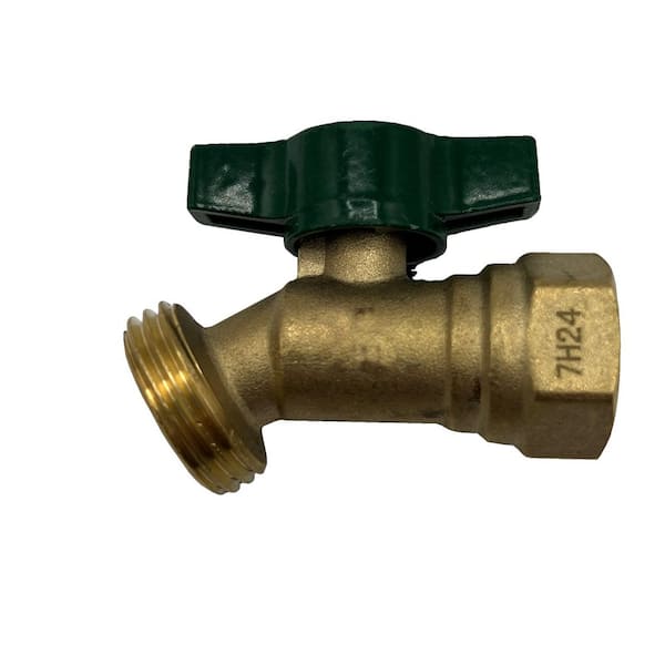 3/4 in. FIP x 3/4 in. MHT Heavy duty Quarter-Turn No-Kink Hose Bib