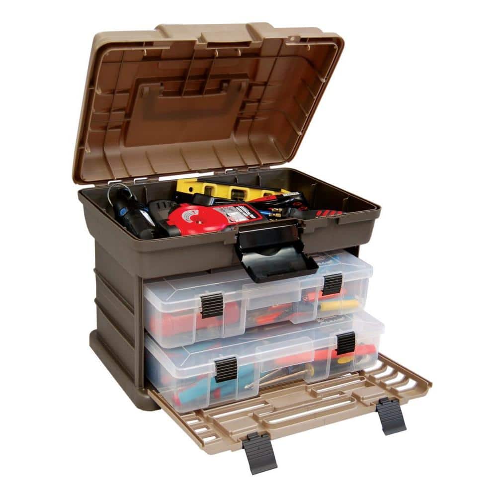 Plano tool box 651 is 10 x 20 x 10. Has extra