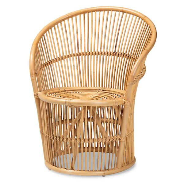bali & pari Narva Natural Rattan Arm Chair 211-12766-HD - The Home Depot