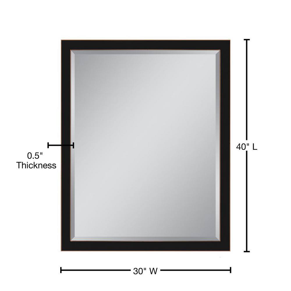 Elegant Bronze Rectangular Bathroom Vanity Mirror