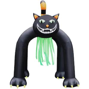 10 ft. Tall Pre-Lit Inflatable Black Cat Arch