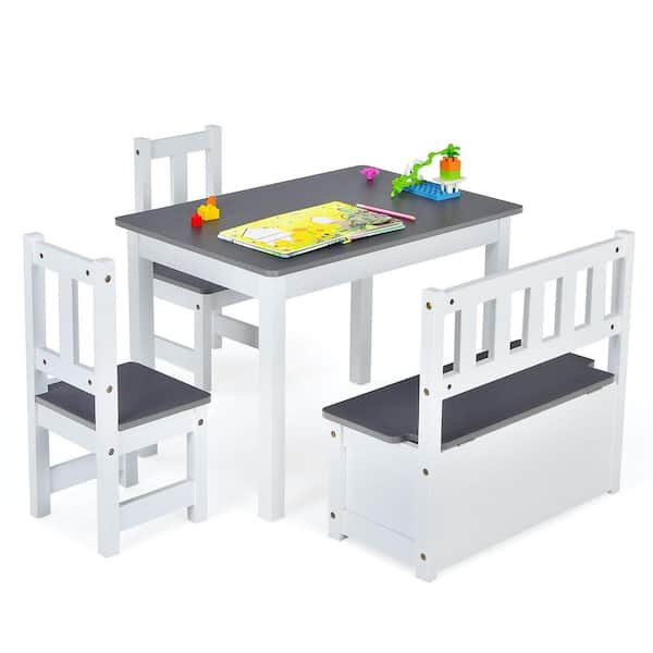 Kids rectangle table and chairs online