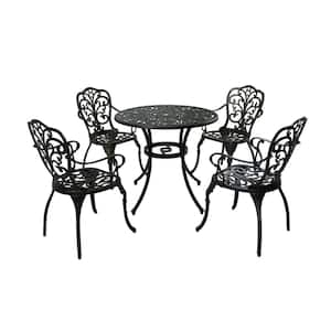 Vigo Shiny Copper 5-Piece Aluminum Outdoor Dining Set