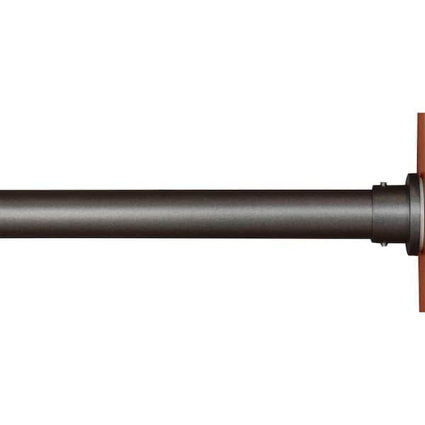 Versailles Home Fashions 28in - 48in SS Tension Rod in Graphite